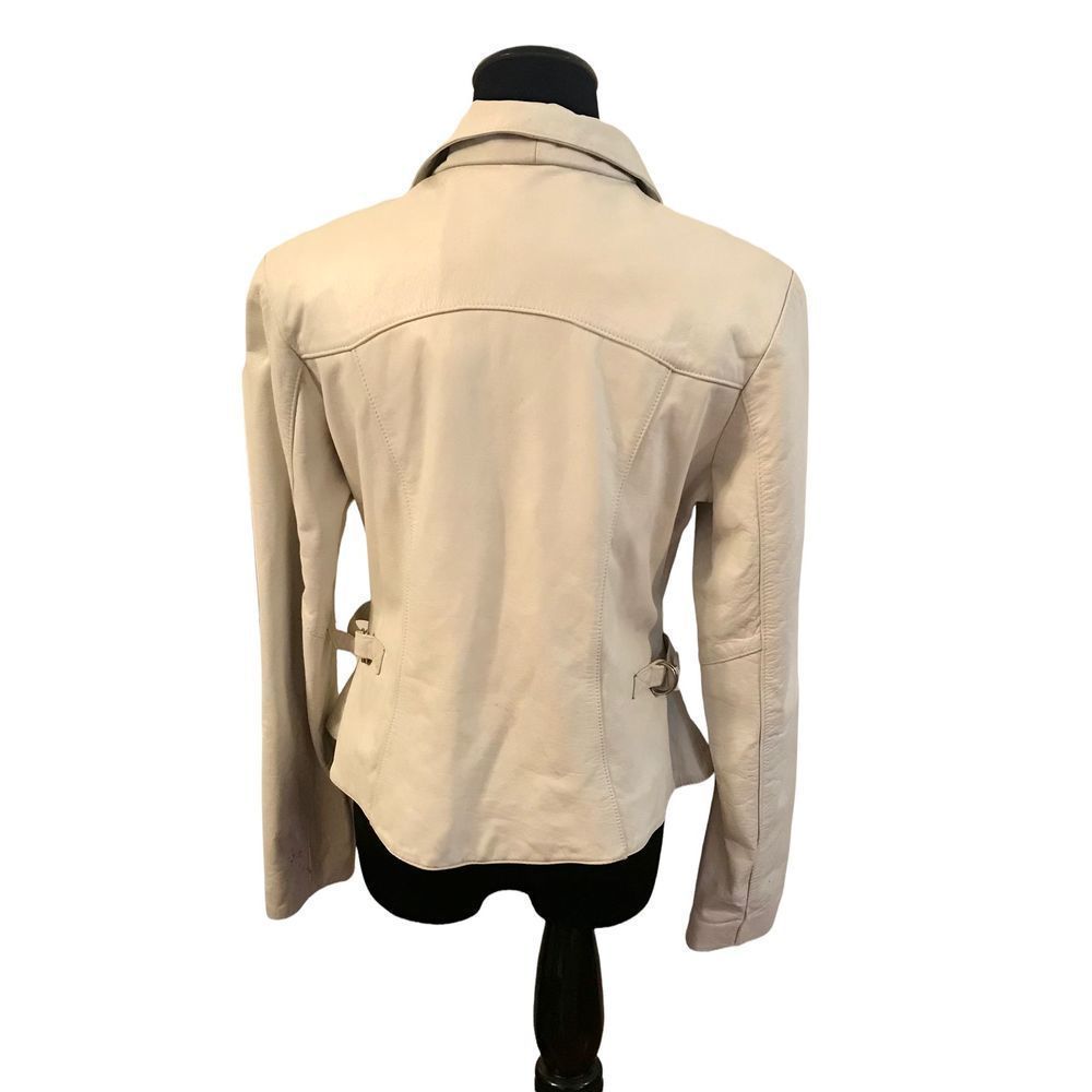 𝅺vintage GUESS 80’s Leather Jacket Rare Find - Picture 4 of 10